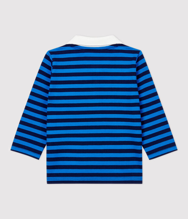 Babies' Cotton Polo Shirt blue/blue